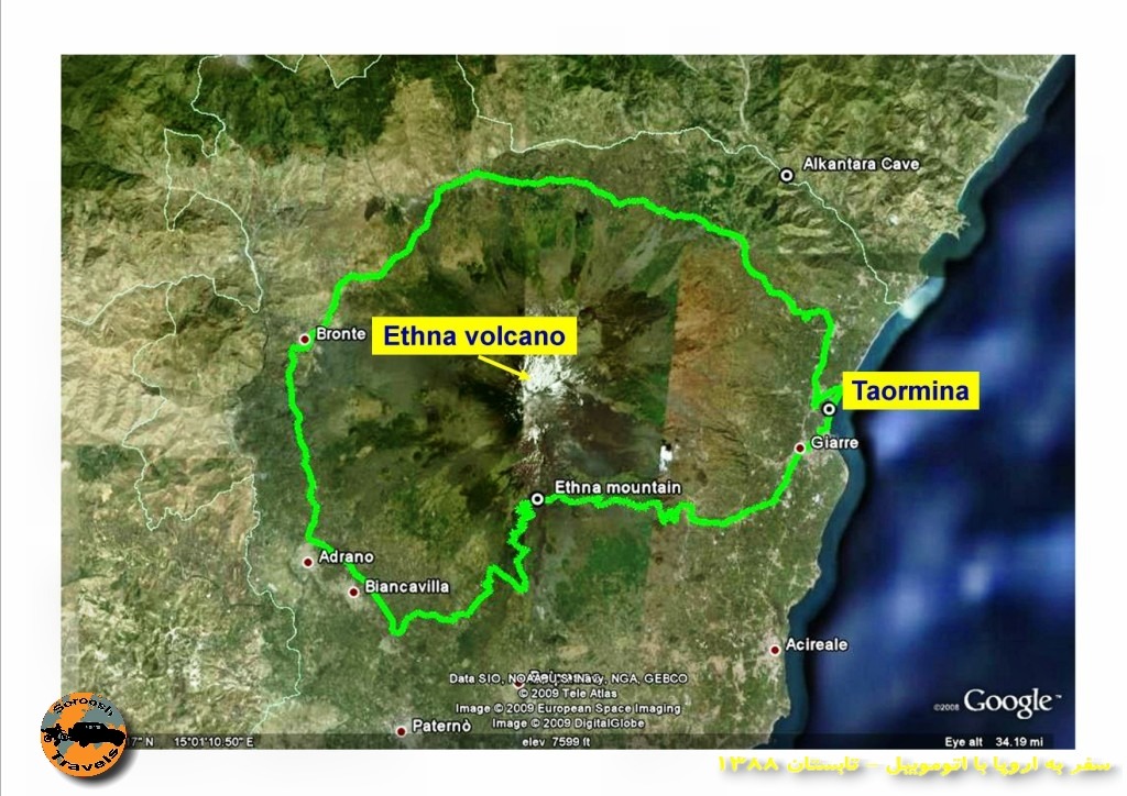 Taormina to Giare GPS