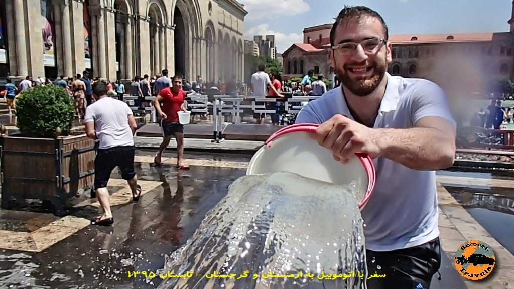 جشن آب پاشان یا وارداوار در ایروان – تابستان ۱۳۹۵
