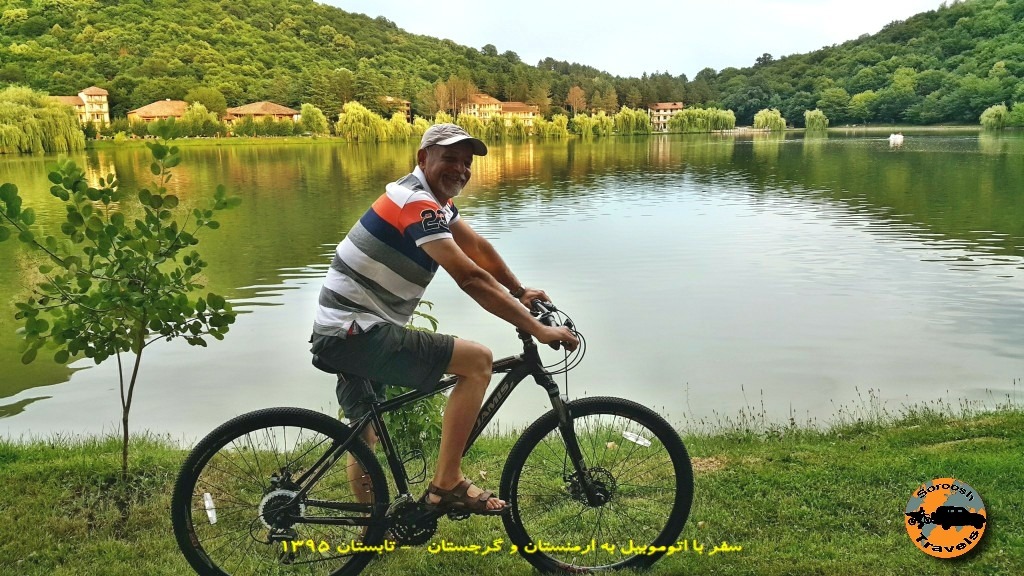 دوچرخه سواری در کنار لوپوتا - گرجستان - تابستان 1395