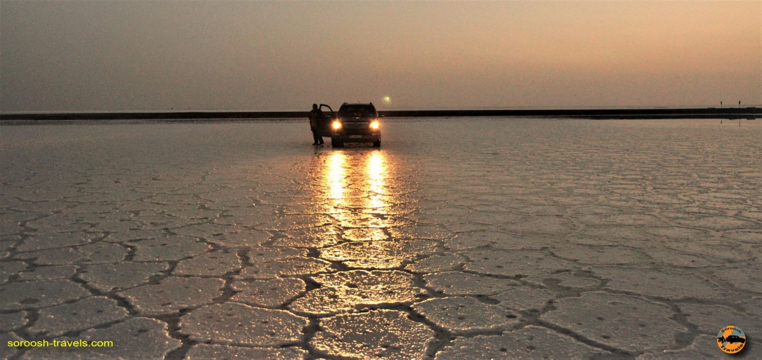 غروب کویر دریاچه نمک خور - نوروز ۱۳۹۲