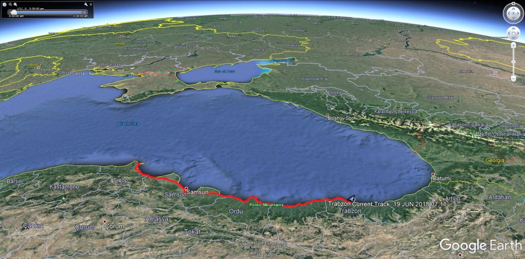مسیر ترابزون تا سینوپ در ترکیه