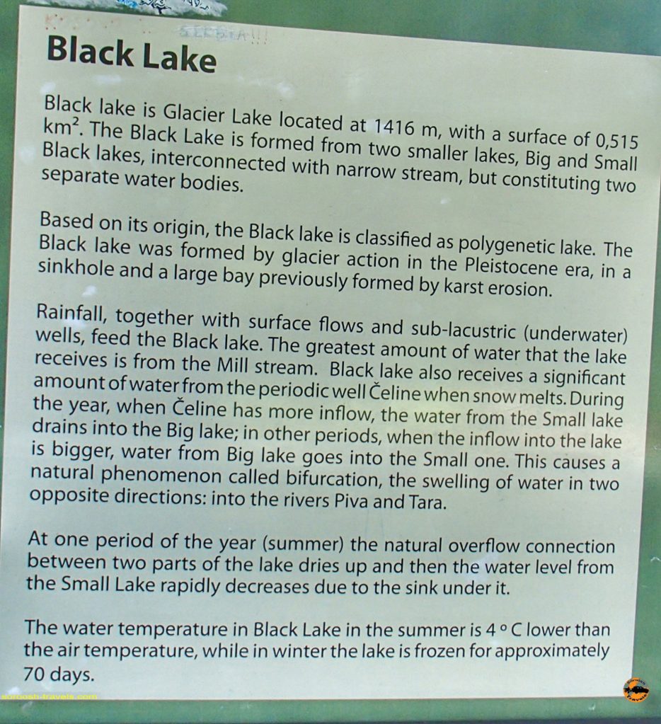 دریاچه سیاه، پارک ملی دورمیتور - مونته نگرو