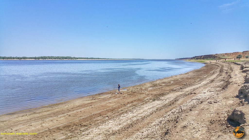 رودخانه ولگا در مسیر آستراخان تا ولگوگراد در روسیه