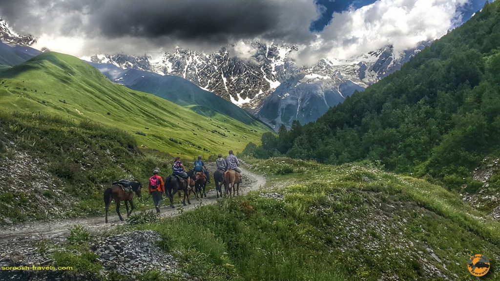 طبیعت بسیار زیبای منطقه اوشگولی، گرجستان  – تابستان ۱۳۹۸